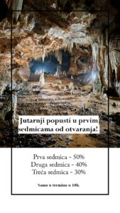 Lipska pećina jutarnji popusti za otvaranje sezone 2020