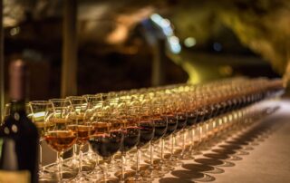 Wine tasting event inside Lipa Cave, Cetinje Montenegro